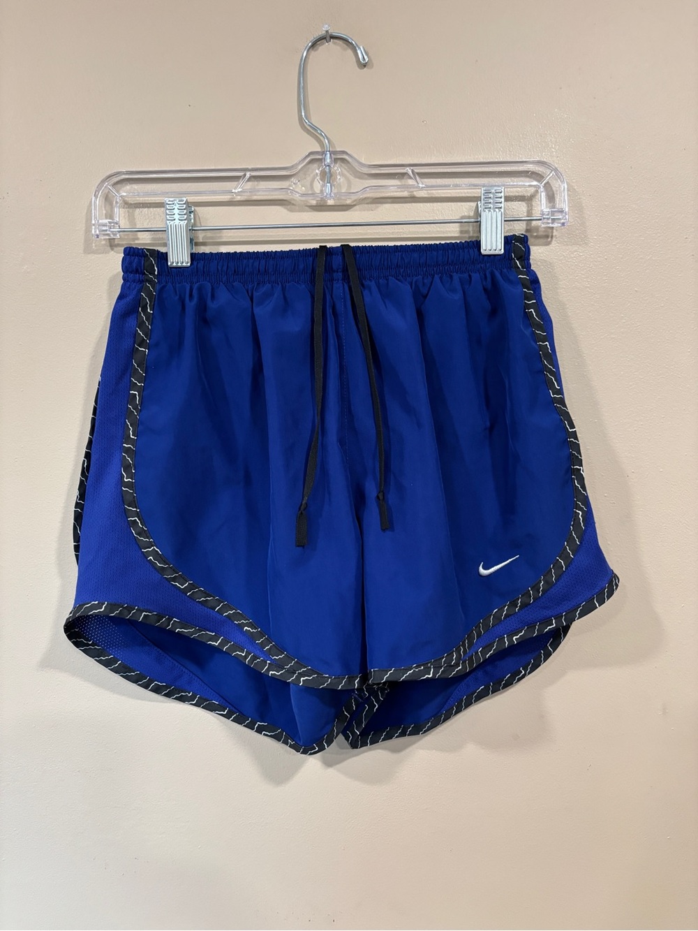 Nike Dri-Fit Shorts Women’s Blue & Black White Trim Size S